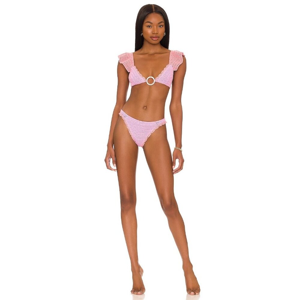 Maiyo Bia Bikini Set in Warm Pink & Cool Pink